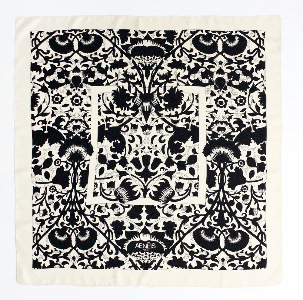 Mur Floral Silk Scarf 90cm