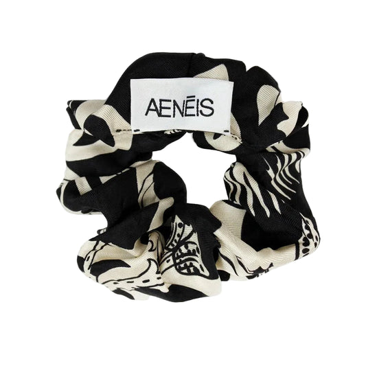 Mur Floral Silk Scrunchy