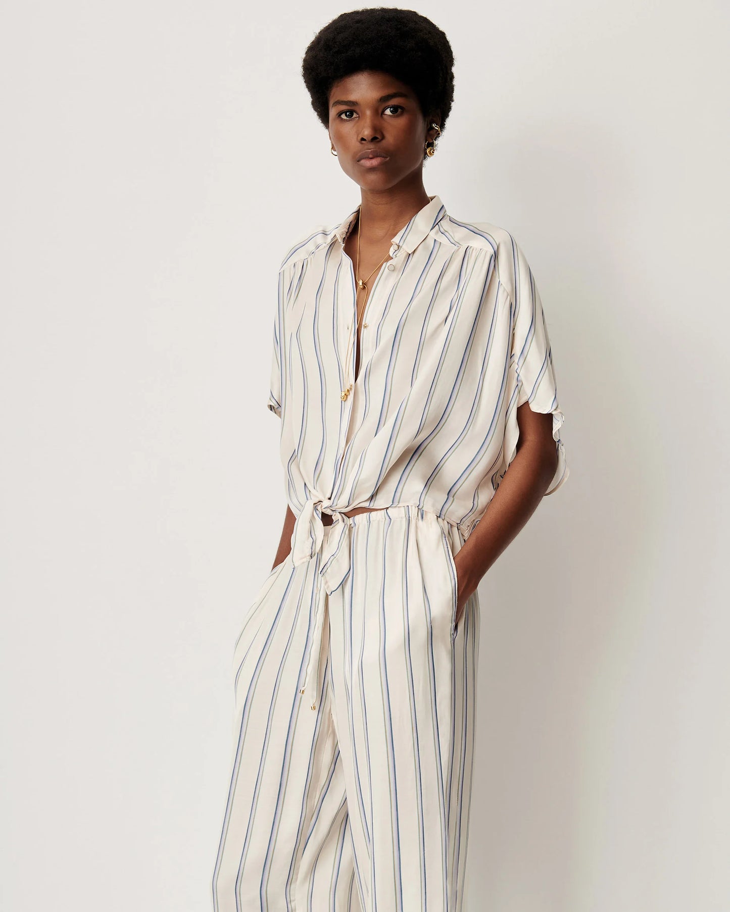 Alfancy Tied Blouse