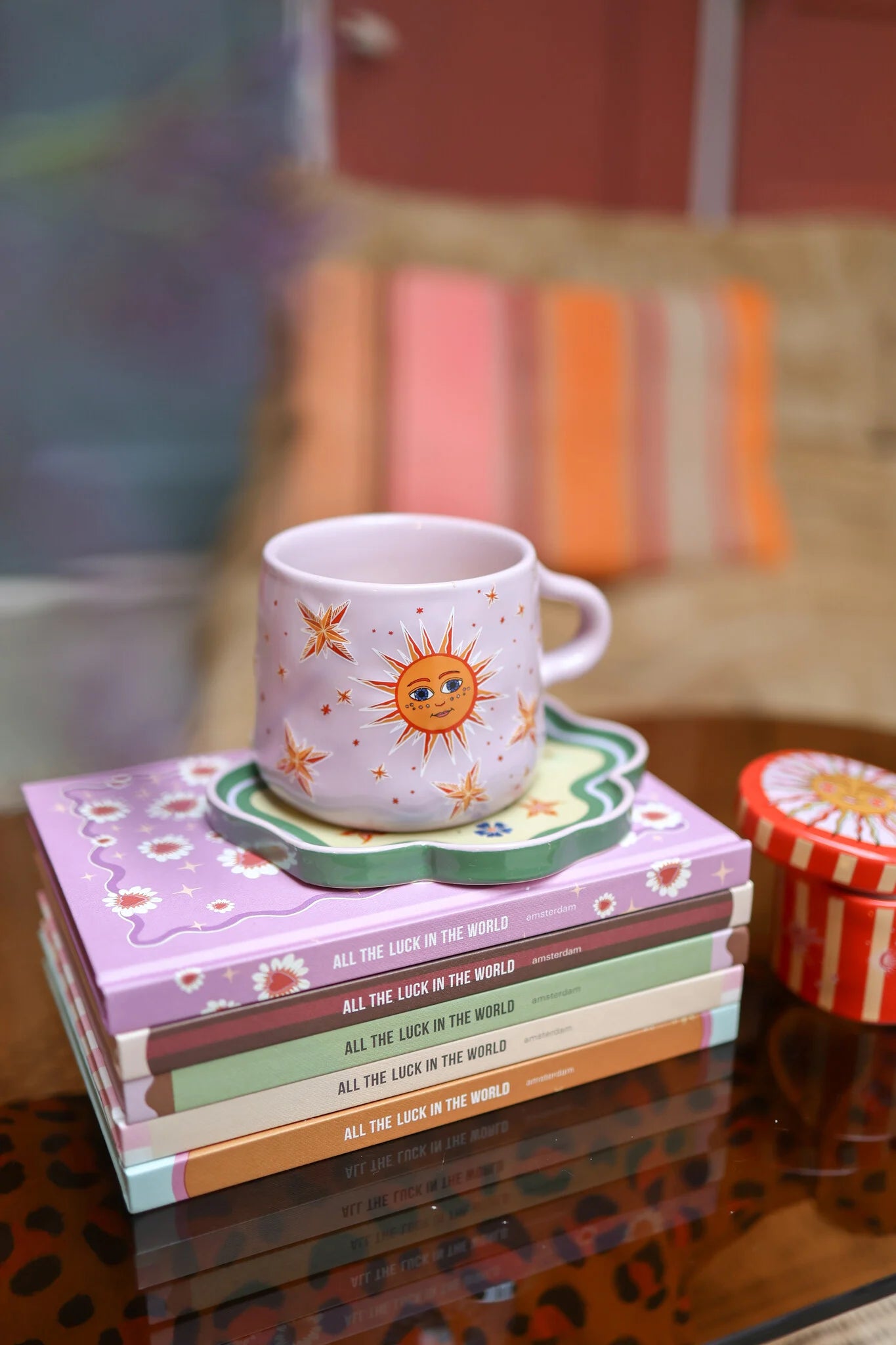 Mug Lilac with Sun