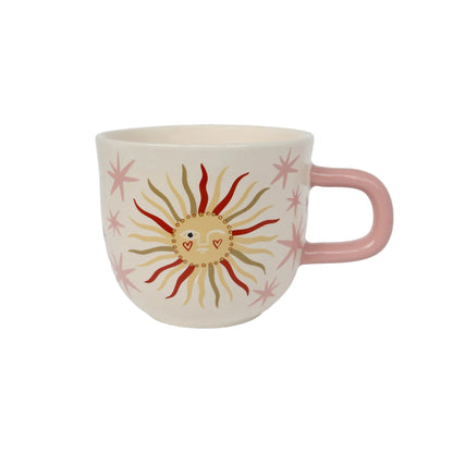 Mug Sun with Pink Stars
