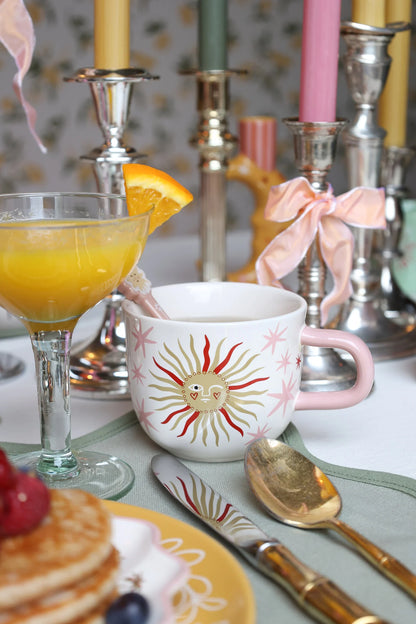 Mug Sun with Pink Stars