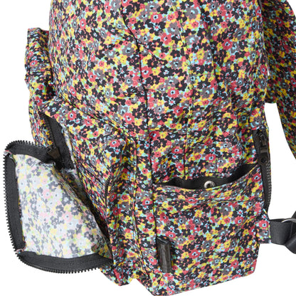 Nylon Flower Backpack - S