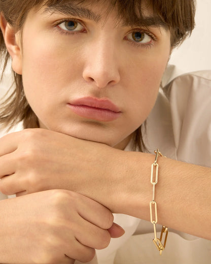 Andi Slim Bracelet High Polish Gold