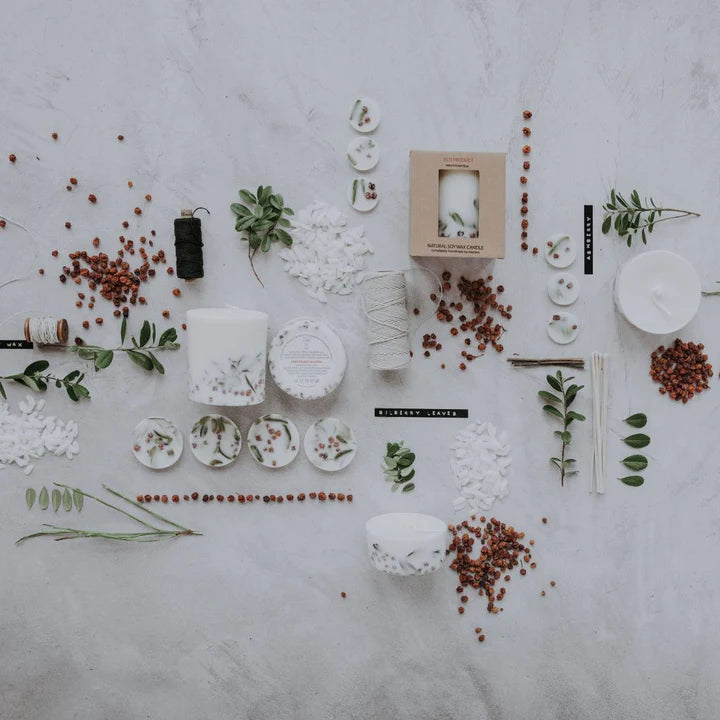 Ashberies And Bilberry Leaves Scented Soy Wax Rounds