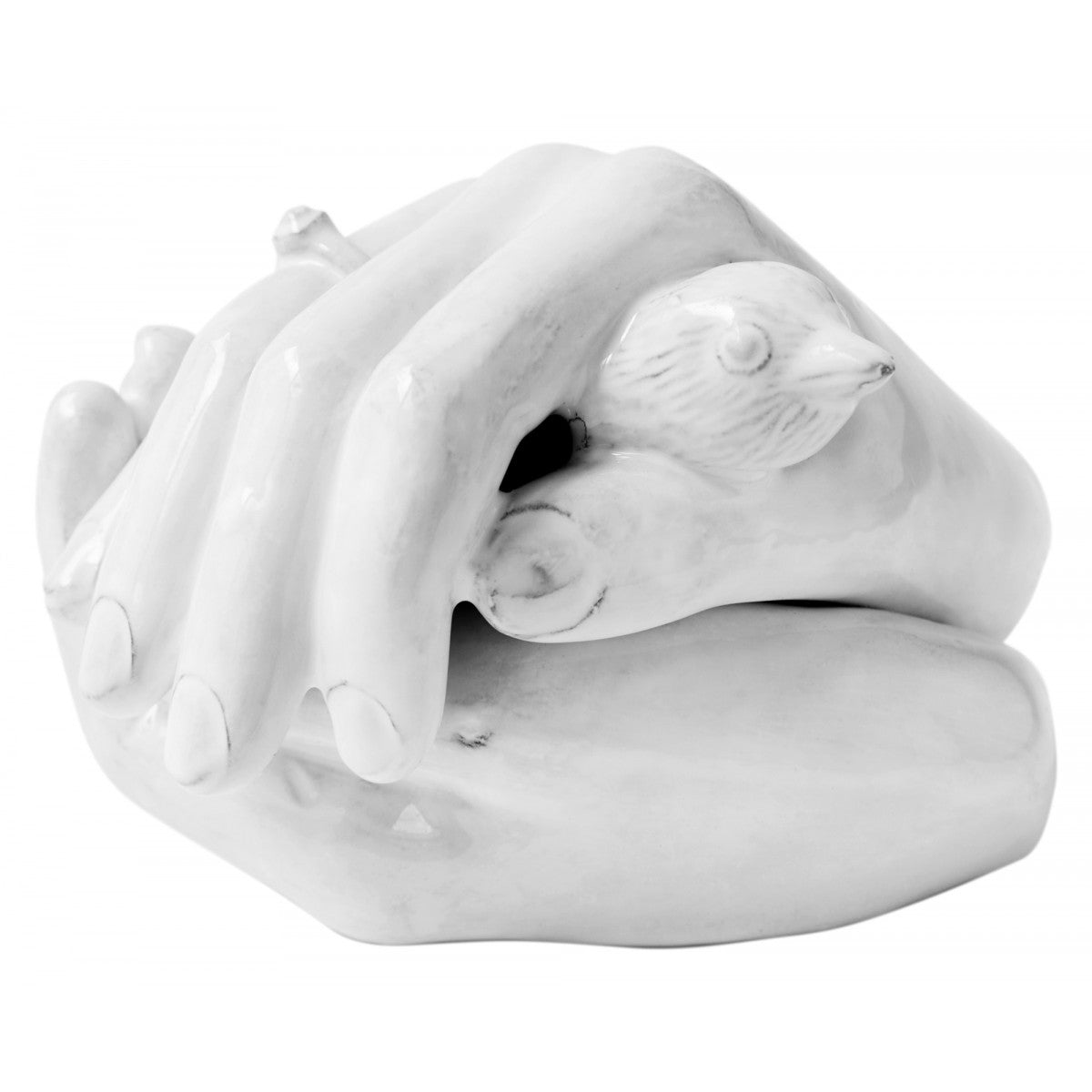 Astier de Villatte Serena Bird Box with White Ring