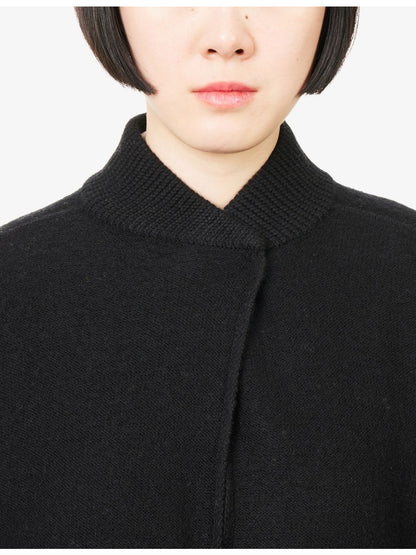 Asymmetric Merino Wool Cardigan