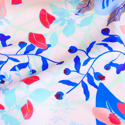 Silk Carre Scarf 29" Auteuil February - 75cm x 75cm