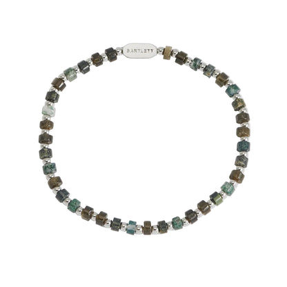 Multi Green Rondelle Bracelet