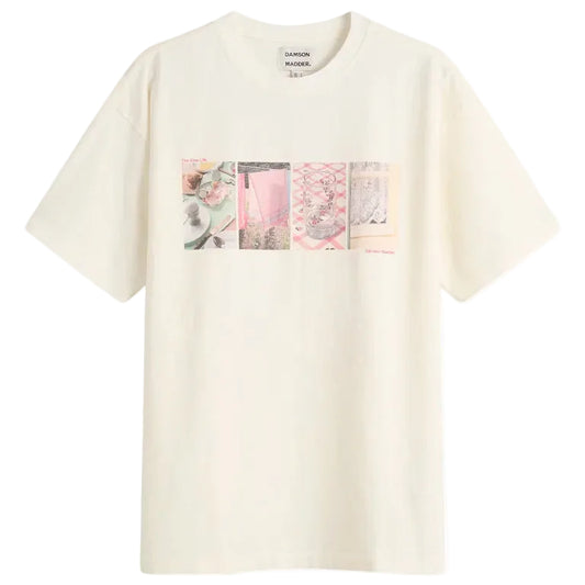 Slow Life Crossword Graphic Tee-Ecru