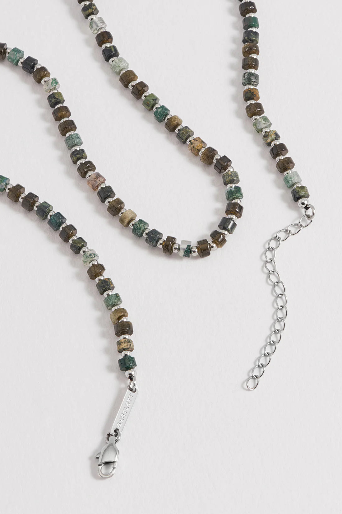 Mixed Green Gemstone Rondelle Necklace