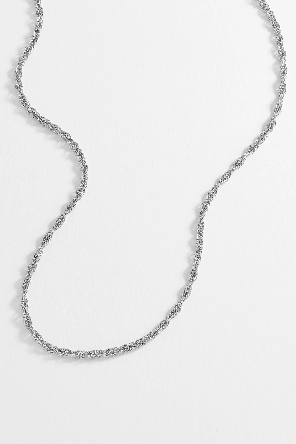 Rope Chain Necklace - Steel Finish