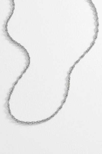 Rope Chain Necklace - Steel Finish