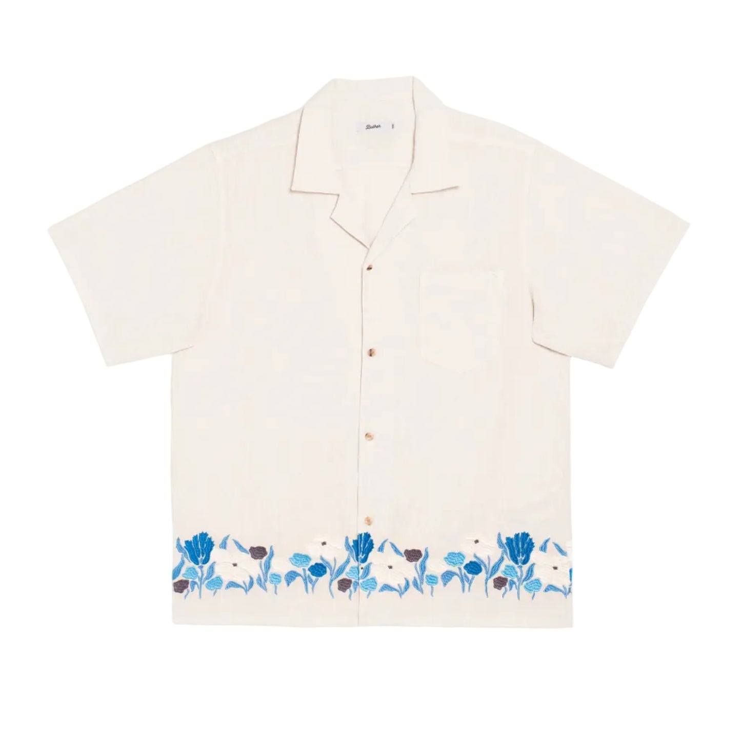 Pearl Lawn Linen Camp Shirt