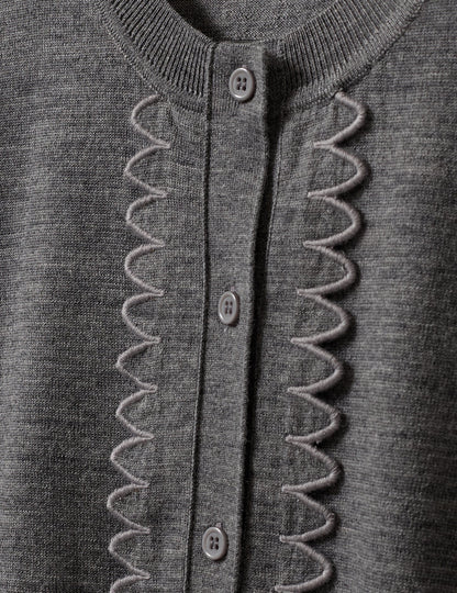 Bergen Scallop Mini Cardigan