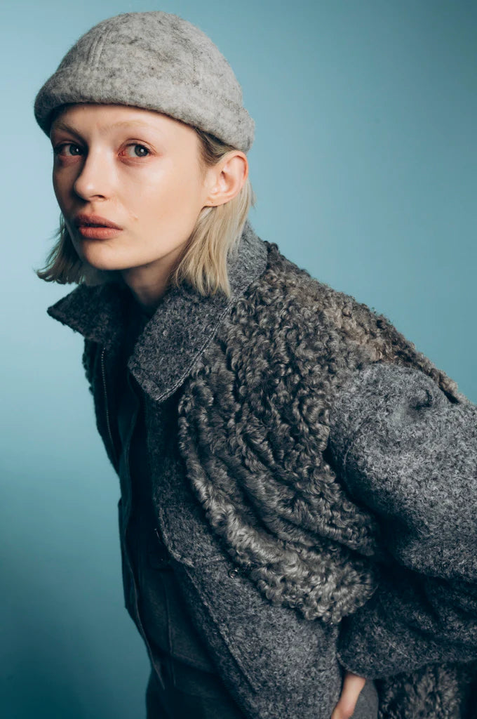 Miki Artisanal Wool Felt Grey