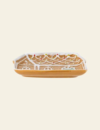 Ginnie Serving Plate - Gingerbread House