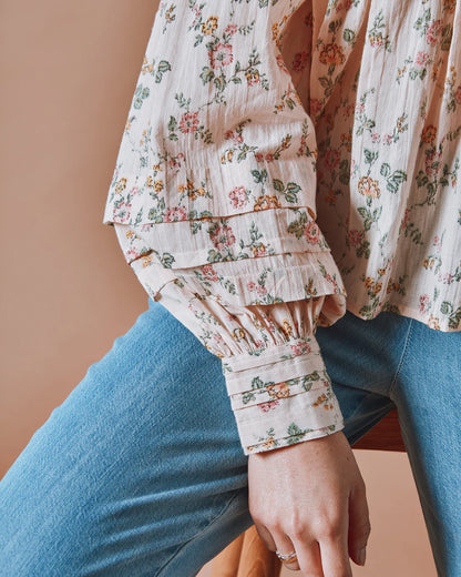 Blouse Imprimee Plissee