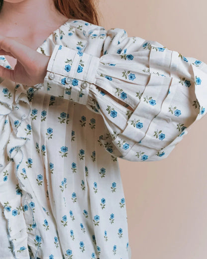 Blouse Khadi Volant