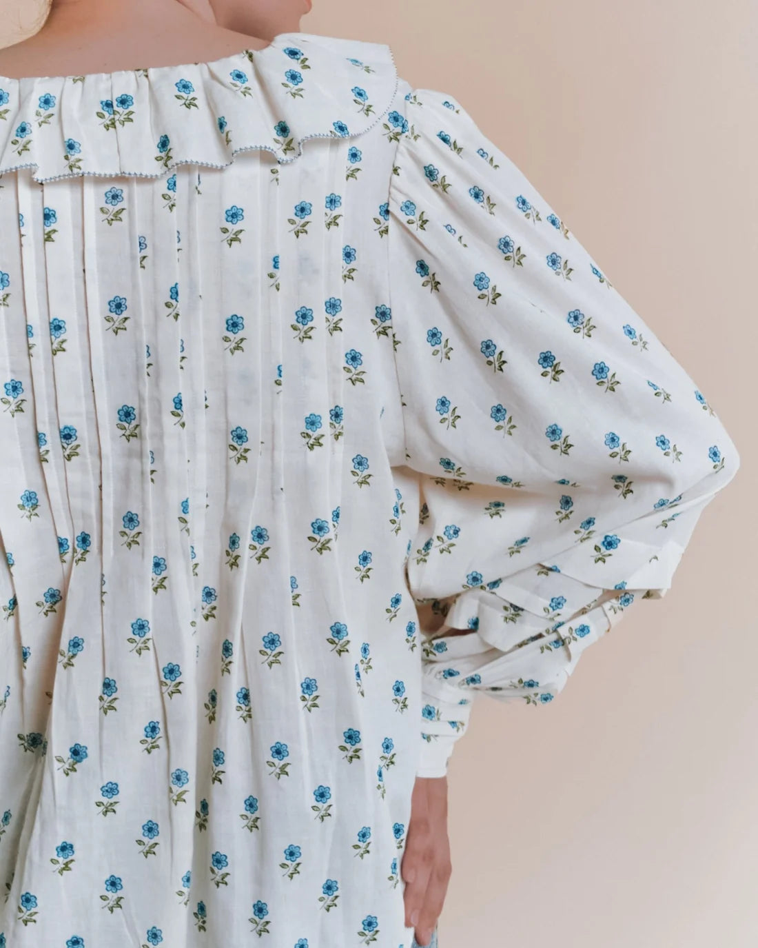 Blouse Khadi Volant