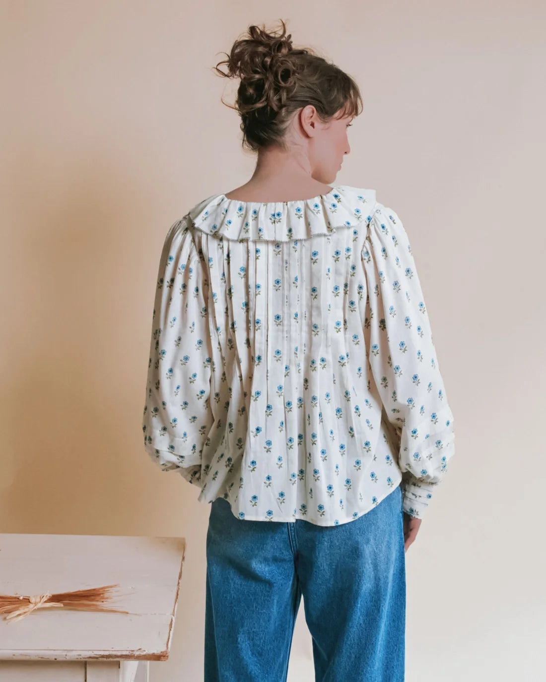 Blouse Khadi Volant