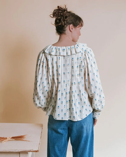 Blouse Khadi Volant