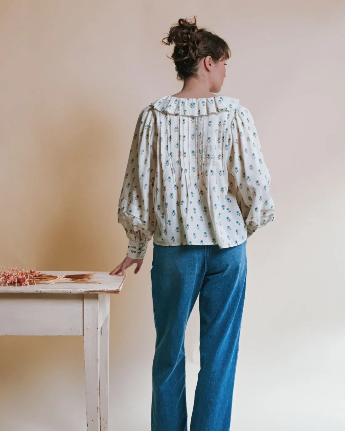 Blouse Khadi Volant
