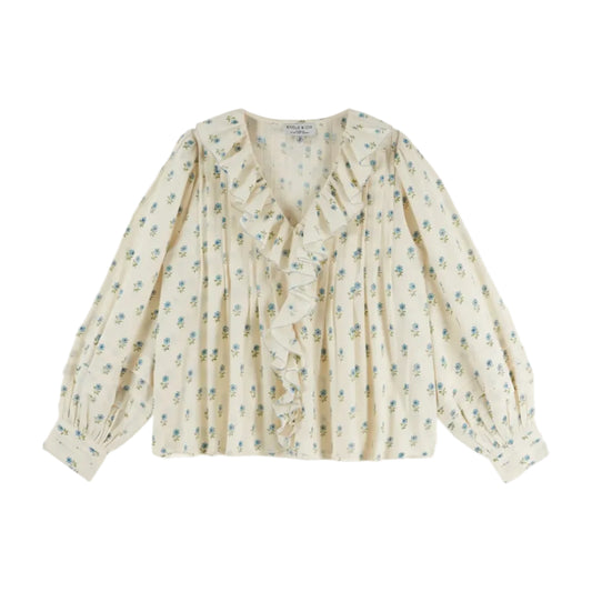 Blouse Khadi Volant