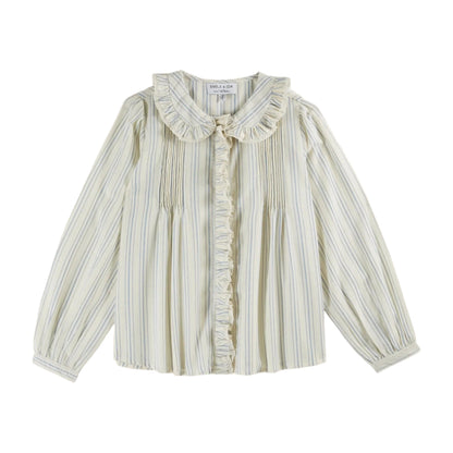 Blouse Rayure Volantee