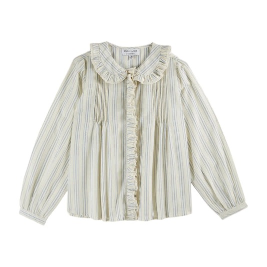 Blouse Rayure Volantee