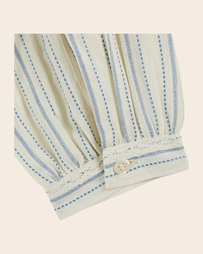 Blouse Rayure Volantee