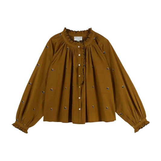 Blouse Vintage Broderie Main