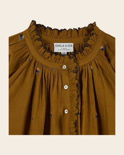 Blouse Vintage Broderie Main