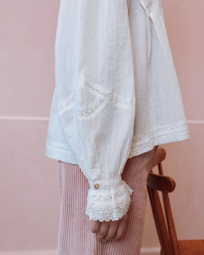 Blouse Vintage Petit Col