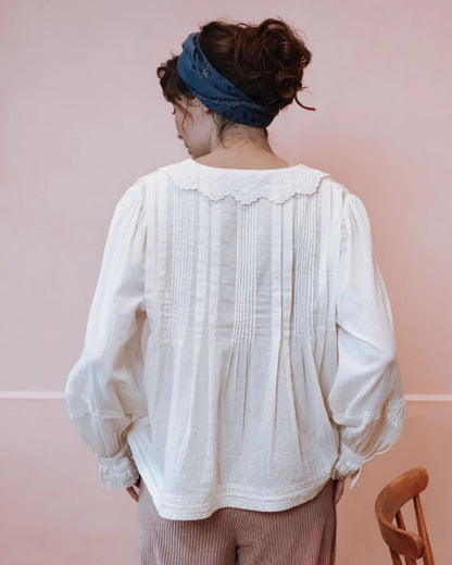 Blouse Vintage Petit Col