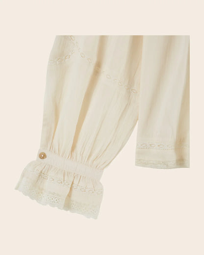 Blouse Vintage Petit Col
