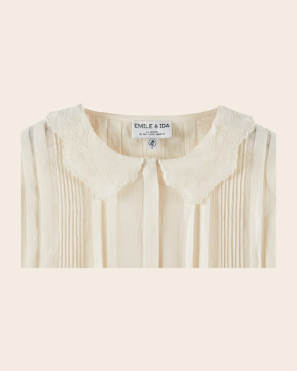 Blouse Vintage Petit Col