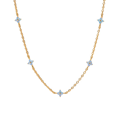 Blue Blossom Love Necklace