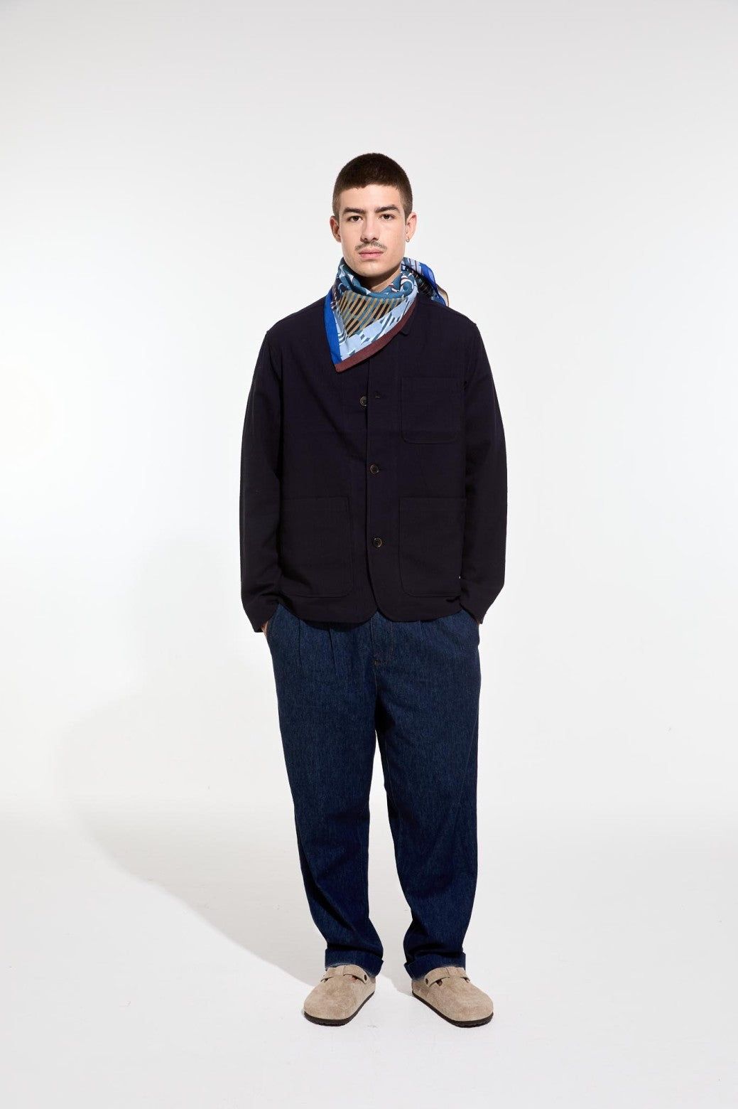 J - Blue Pollen Scarf