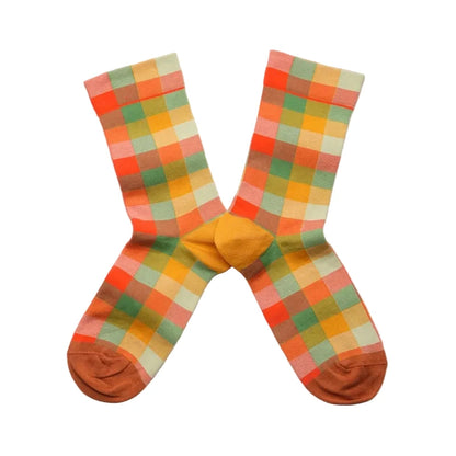 Chaussette Carreaux Multico