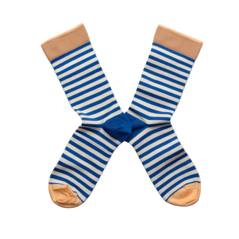 Chaussettes Rayures Cobalt