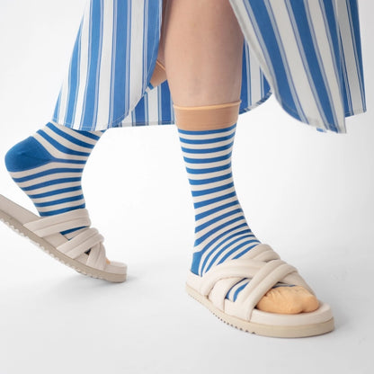 Chaussettes Rayures Cobalt