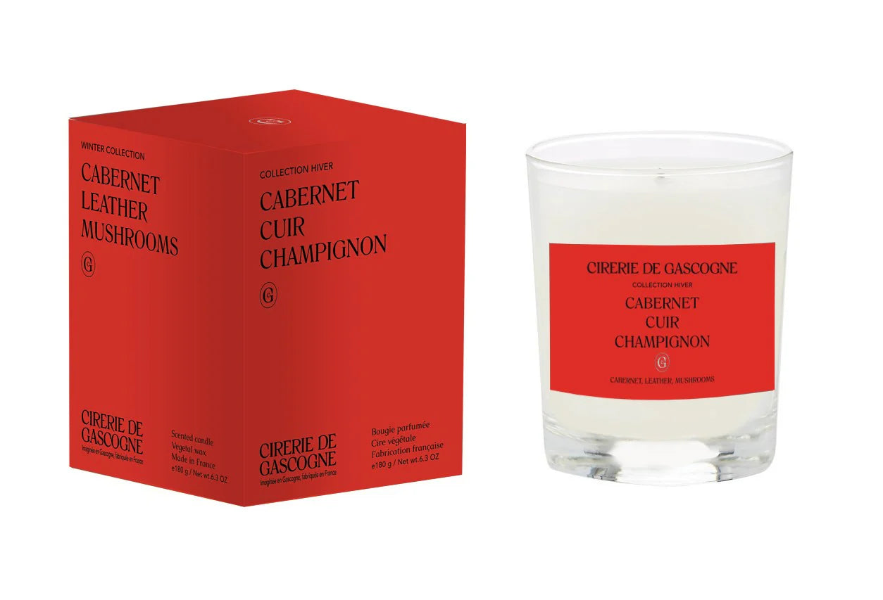 Cabernet-Leather-Mushrooms-Candle 180 gr