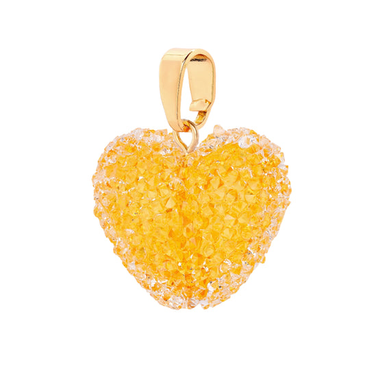 Classic Connector Jelly Heart Pendant Necklace