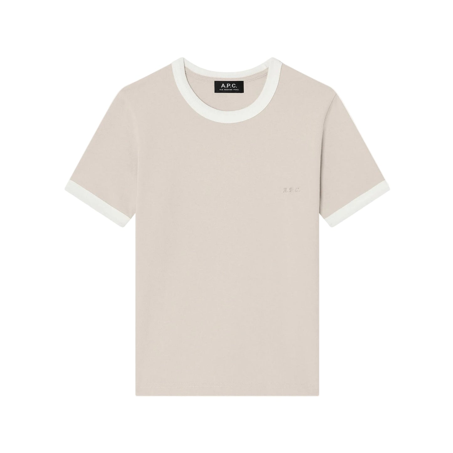 T-Shirt Crop Manche Courte Contrasté