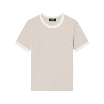 T-Shirt Crop Manche Courte Contrasté