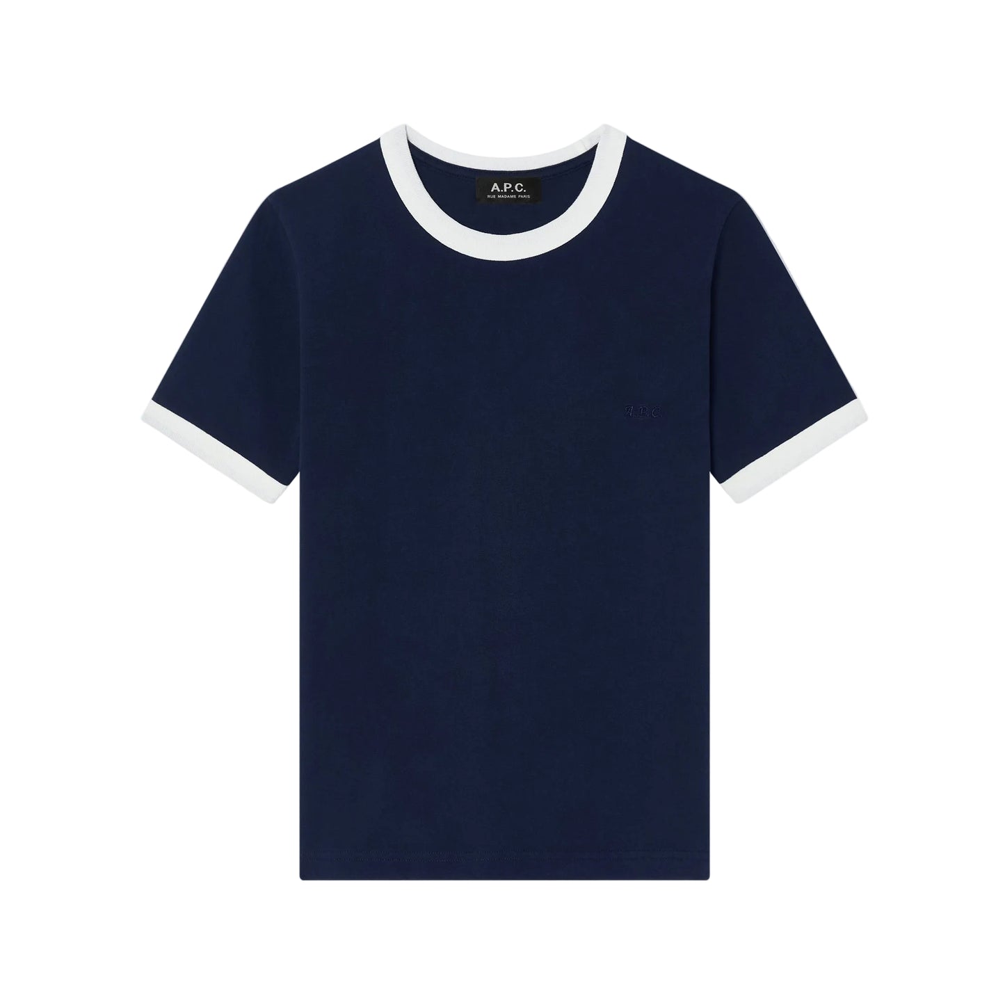 T-Shirt Crop Manche Courte Contrasté