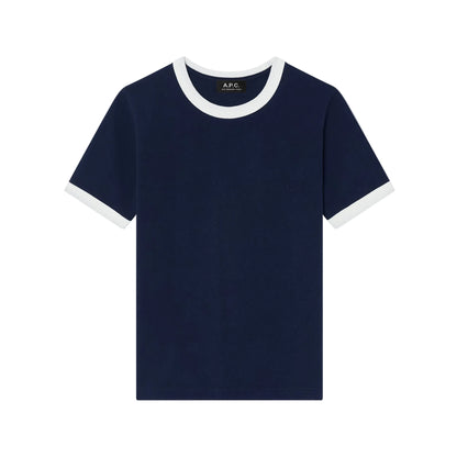 T-Shirt Crop Manche Courte Contrasté