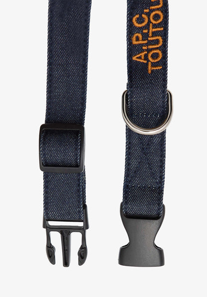 Collier Chien Denim