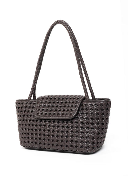 Courrier Tote Woven Leather